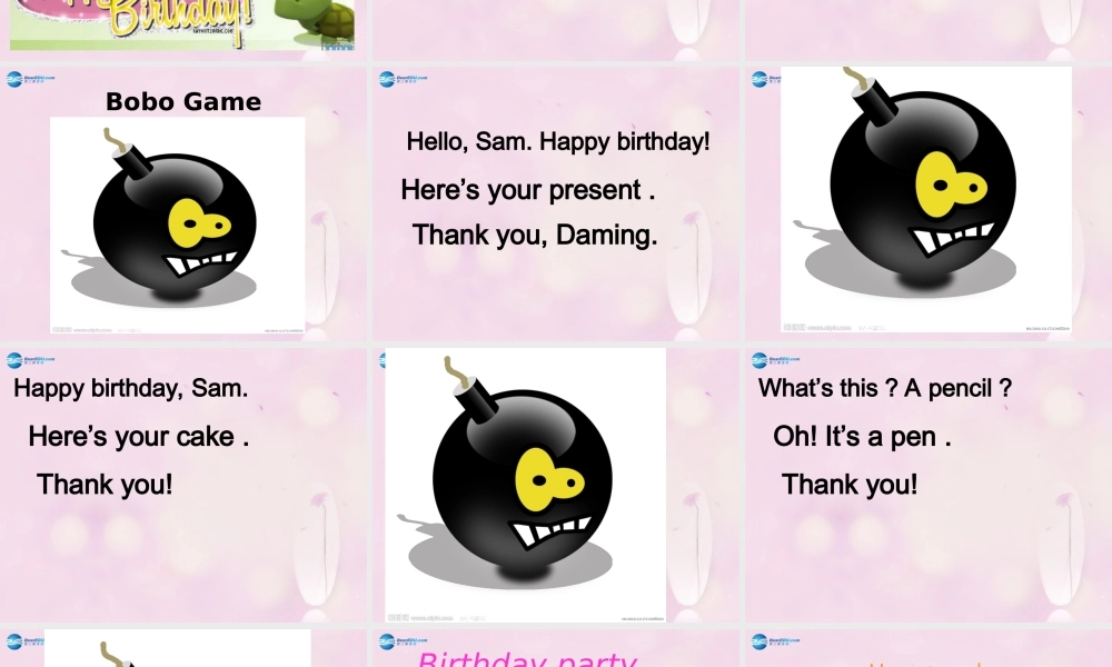 2014秋三年级英语上册 Module 6 Unit 1 Happy birthday课件2 外研版（一起）