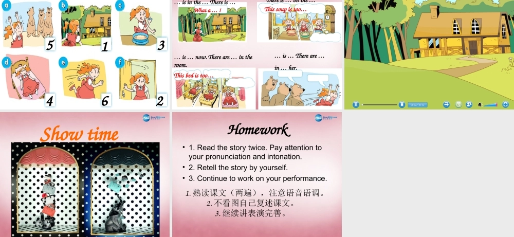 五年级英语上册 Unit1 Goldilocks and the three bears课件6 译林版