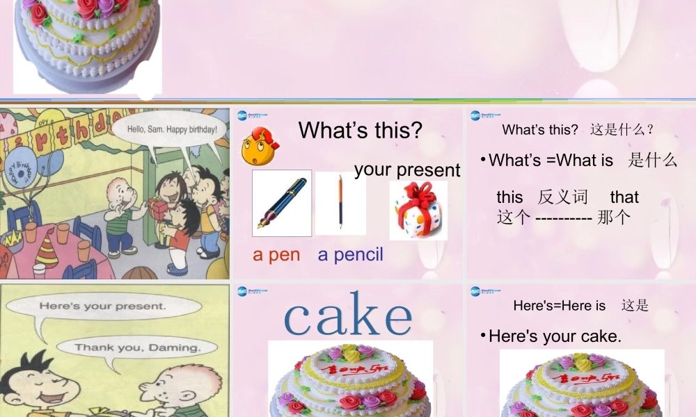 2014秋三年级英语上册 Module 6 Unit 1 Happy birthday课件3 外研版（一起）