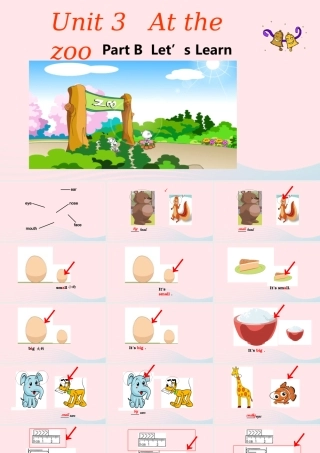 2020春三年级英语下册 Unit 3 At the zoo Part B Let's learn课件+素材 人教PEP版