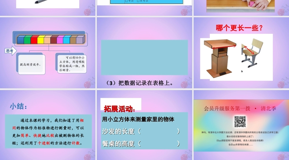 一年级科学上册 比较与测量 5用相同的物体来测量课件 教科版-教科版小学一年级上册自然科学课件