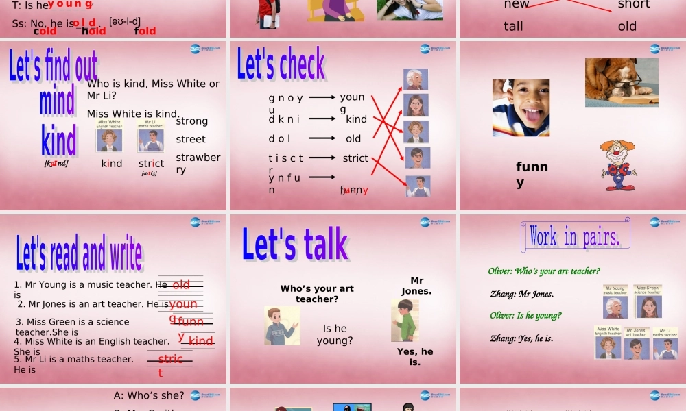 五年级英语上册 Unit1 What's he like课件1 人教PEP