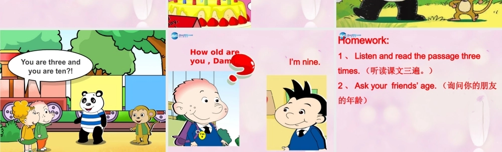 2014秋三年级英语上册 Module 6 Unit 2 How old are you课件1 外研版（一起）