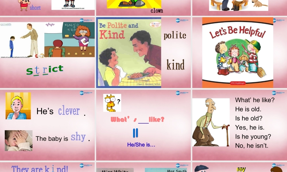 五年级英语上册 Unit1 What's he like课件2 人教PEP