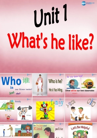 五年级英语上册 Unit1 What's he like课件2 人教PEP
