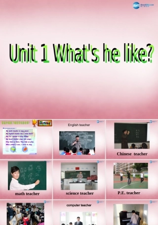 五年级英语上册 Unit1 What's he like课件4 人教PEP