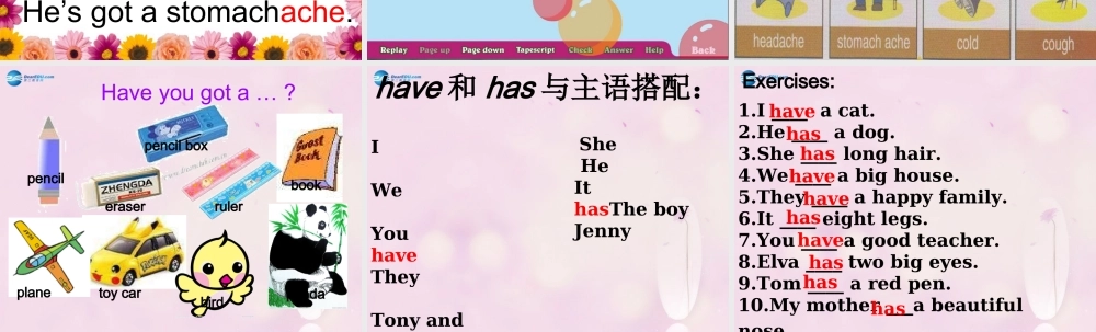 2014秋三年级英语上册 Module 7 Unit 2 She’s got a cold课件1 外研版（一起）