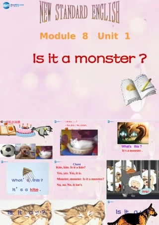 2014秋三年级英语上册 Module 8 Unit 1 Is it a monster课件4 外研版（一起）