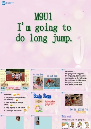 2014秋三年级英语上册 Module 9 Unit 1 I’m going to do long jump课件1 外研版（一起）
