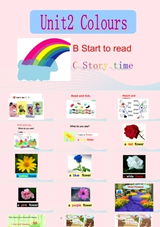 2019秋三年级英语上册 Unit 2 Colours B Start to read教学课件（附教学思路） 人教PEP版