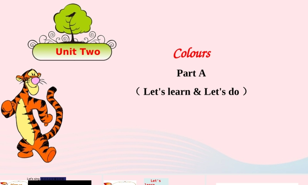 2019秋三年级英语上册 Unit 2 Colours Part A Let's learn Let's do教学课件+素材 人教PEP版