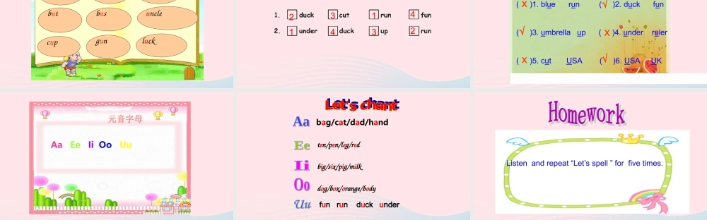 2020春三年级英语下册 Unit 5 Do you like pears Part A Let's spell课件+素材 人教PEP版