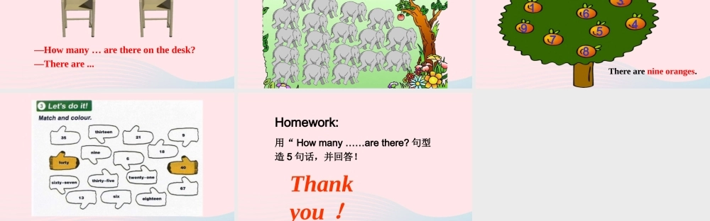 2020春四年级英语下册 Unit 1 Hello Again Lesson 4 How Many Books Are There课件+素材 冀教版（三起）