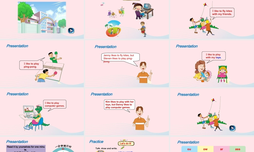 2020春四年级英语下册 Unit 3 All About Me Lesson 17 What Do You Like to Do课件+素材 冀教版（三起）