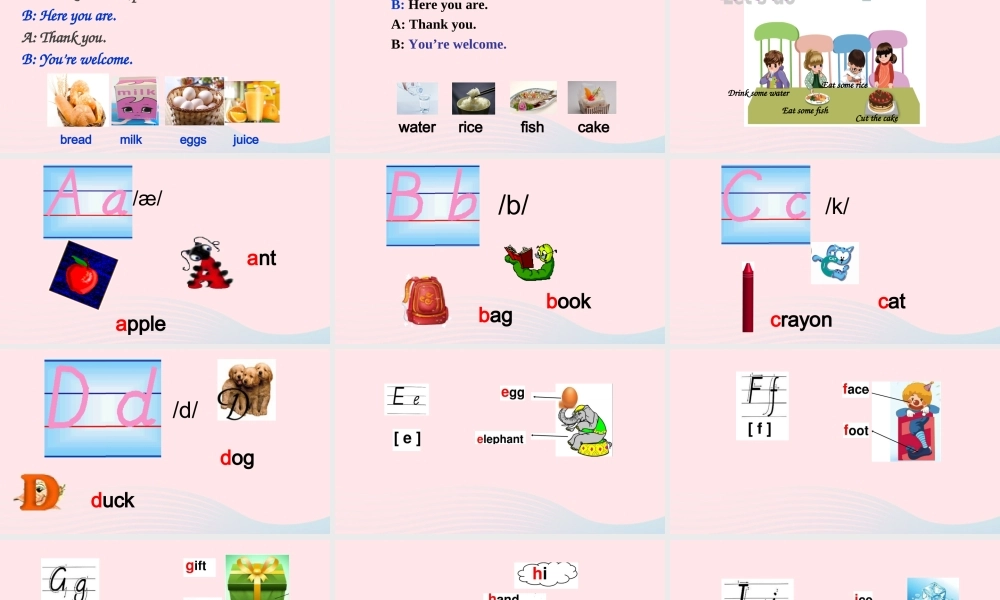 2019秋三年级英语上册 Unit 5 Let's eat B Start to read教学课件（附教学思路） 人教PEP版