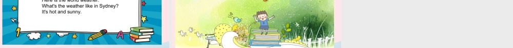 2020春四年级英语下册 Unit 3 Weather Part B Let's learn Let's play课件+素材 人教PEP版