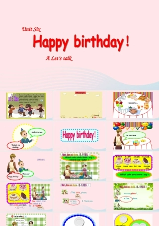 2019秋三年级英语上册 Unit 6 Happy birthday A Let's talk教学课件（附教学思路） 人教PEP版