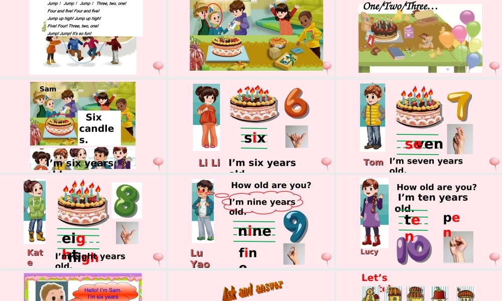 2019秋三年级英语上册 Unit 6 Happy birthday B Let's learn教学课件（附教学思路） 人教PEP版