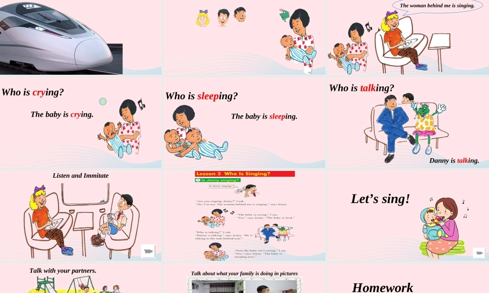 2020春五年级英语下册 Unit 1 Going to Beijing Lesson3 Who Is Singing课件+素材 冀教版（三起）