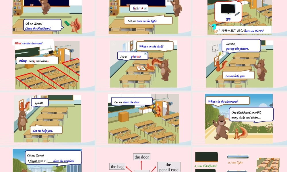 2019秋四年级英语上册 Unit 1 My classroom Part A Let's learn教学课件（附教学思路） 人教PEP版