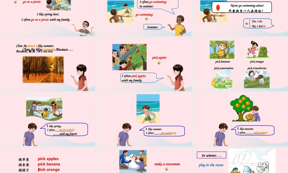 2020春五年级英语下册 Unit 2 My favourite season B Let's learn Ask and answer课件（含教学思路） 人教PEP版