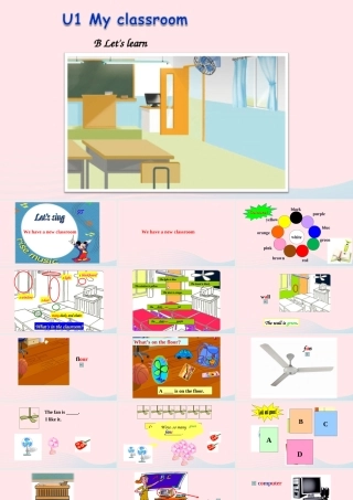 2019秋四年级英语上册 Unit 1 My classroom Part B Let's learn教学课件（附教学思路） 人教PEP版