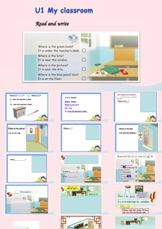 2019秋四年级英语上册 Unit 1 My classroom Part B Read and write教学课件（附教学思路） 人教PEP版