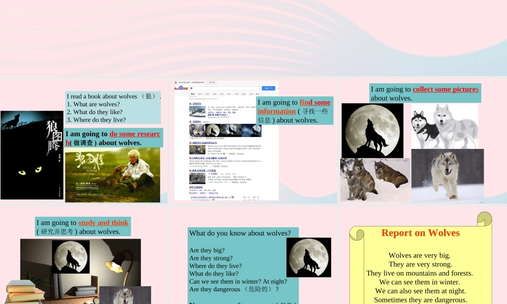 2020春五年级英语下册 Unit 2 We're going to do some research课件1+素材 湘少版