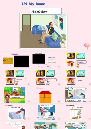 2019秋四年级英语上册 Unit 4 My home Part A Let's learn教学课件（附教学思路） 人教PEP版