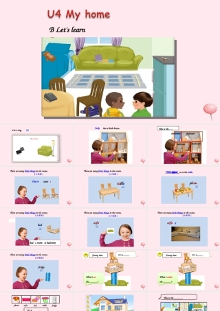 2019秋四年级英语上册 Unit 4 My home Part B Let's learn教学课件（附教学思路） 人教PEP版