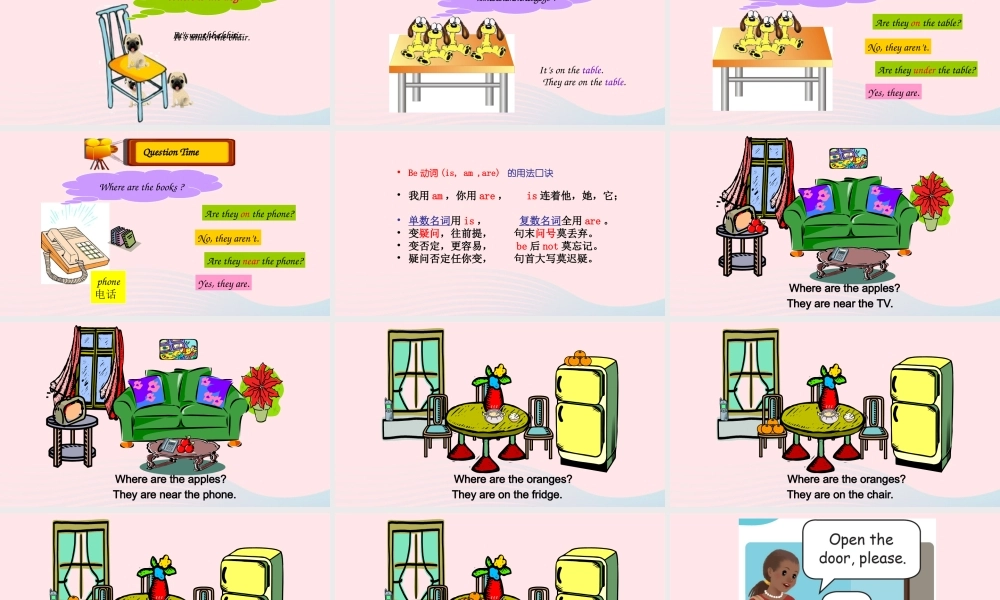 2019秋四年级英语上册 Unit 4 My home Part B Let's talk教学课件（附教学思路） 人教PEP版