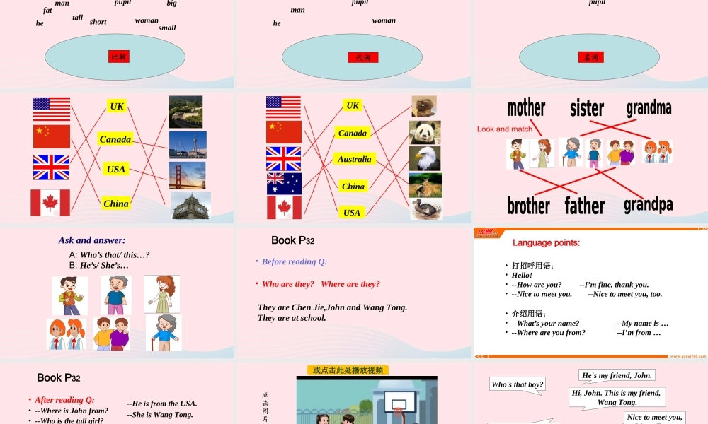 2020春三年级英语下册 Recycle 1课件+素材 人教PEP版