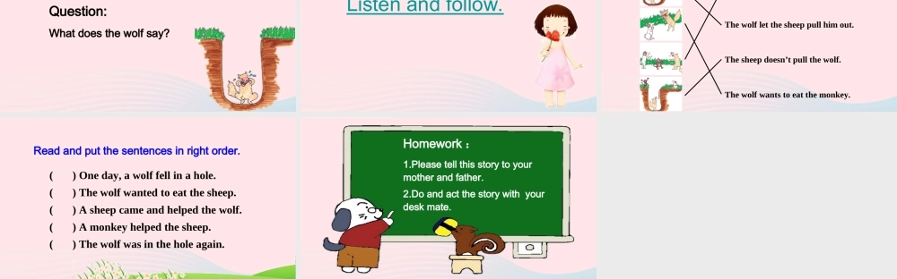 2020春三年级英语下册 Unit 2 Animals at the Zoo Lesson 12 The Clever Monkey课件+素材 冀教版（三起）