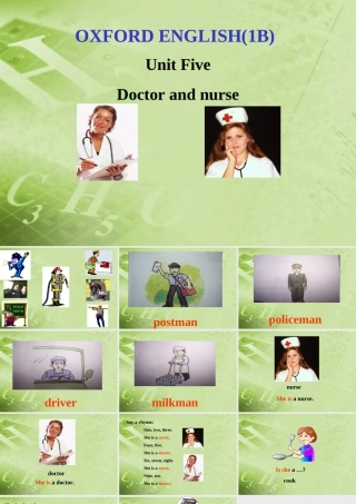 一年级英语下册 Unit 5(9)课件 沪教牛津版