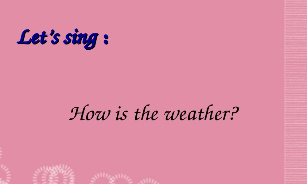 一年级英语下册 Unit 7课件（1） 北师大版