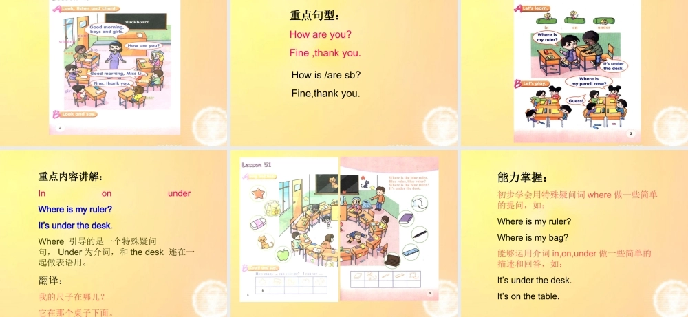 一年级英语下册 Unit 9 Lesson 49-51（1）课件 人教新起点