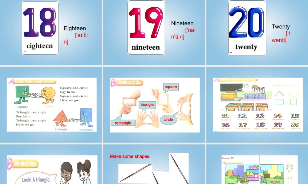 一年级英语下册 Unit 13 Lesson 73-75课件 人教新起点