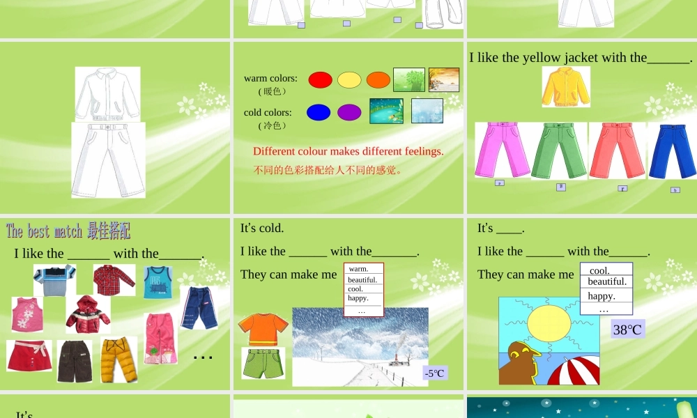 一年级英语下册 Unit 14 Clothes（1）课件 人教新起点