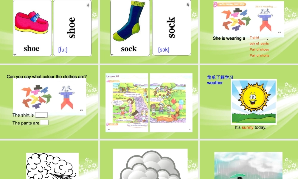 一年级英语下册 Unit 14 Lesson 79-81（1）课件 人教新起点