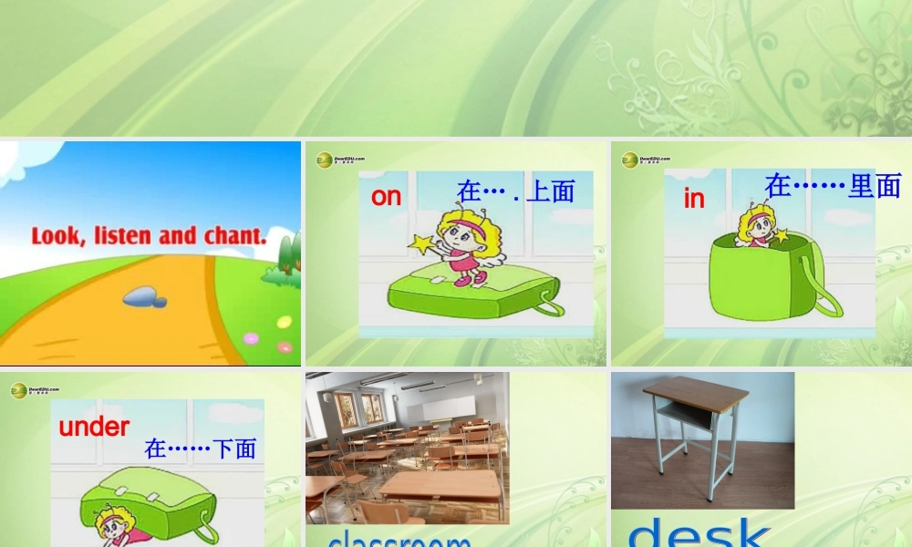 一年级英语下册 Unit1 Classroom lesson3课件 人教新起点（标准版）