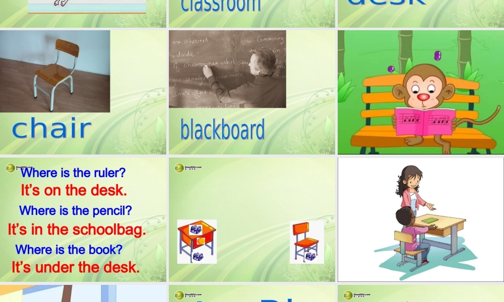 一年级英语下册 Unit1 Classroom lesson3课件 人教新起点（标准版）