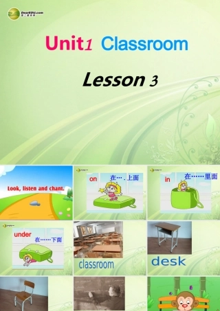 一年级英语下册 Unit1 Classroom lesson3课件 人教新起点（标准版）