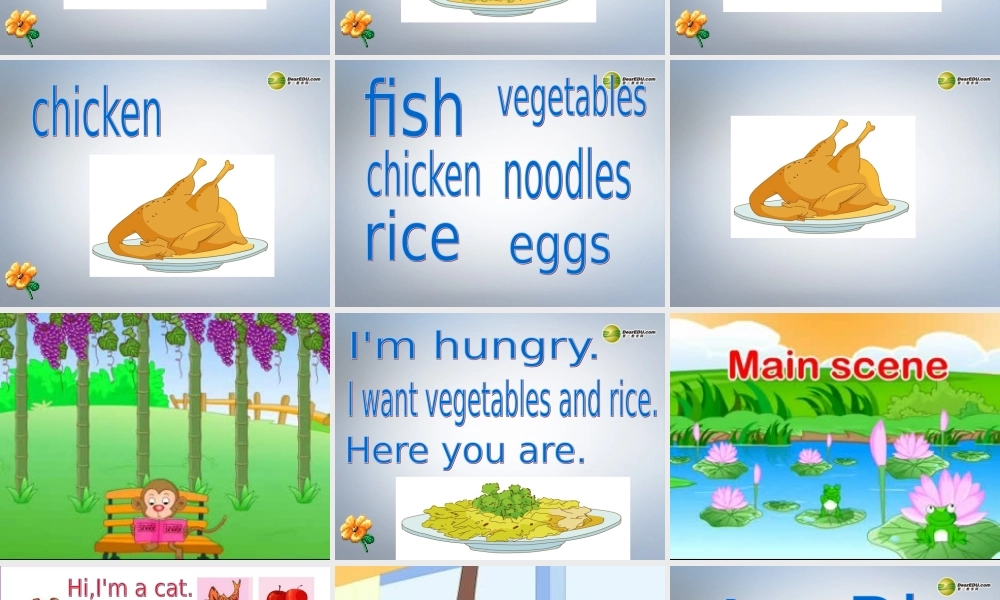 一年级英语下册 Unit4 Food lesson1课件 人教新起点（标准版）