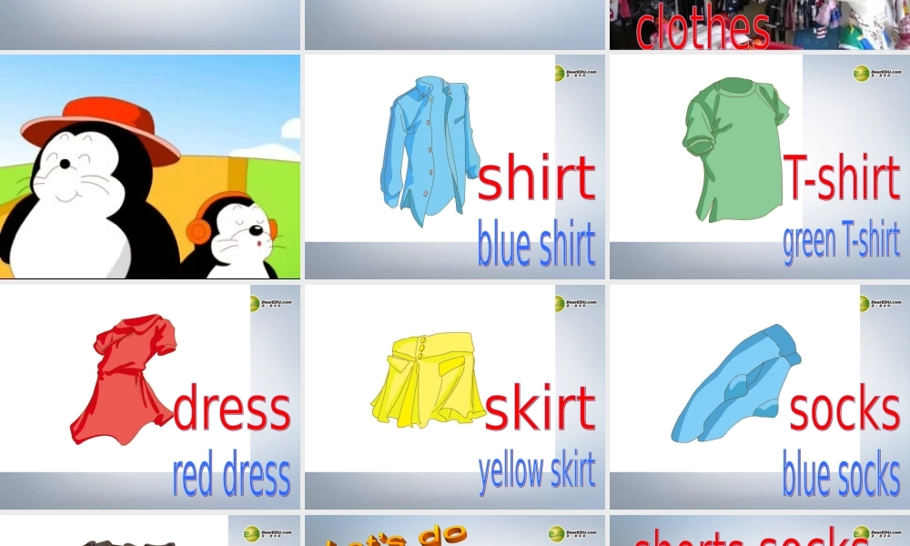 一年级英语下册 Unit6 Clothes lesson1课件 人教新起点（标准版）