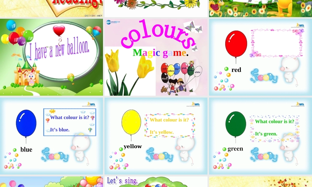 2014秋三年级英语上册 Unit 5 What colour is it课件3 人教版（精通）