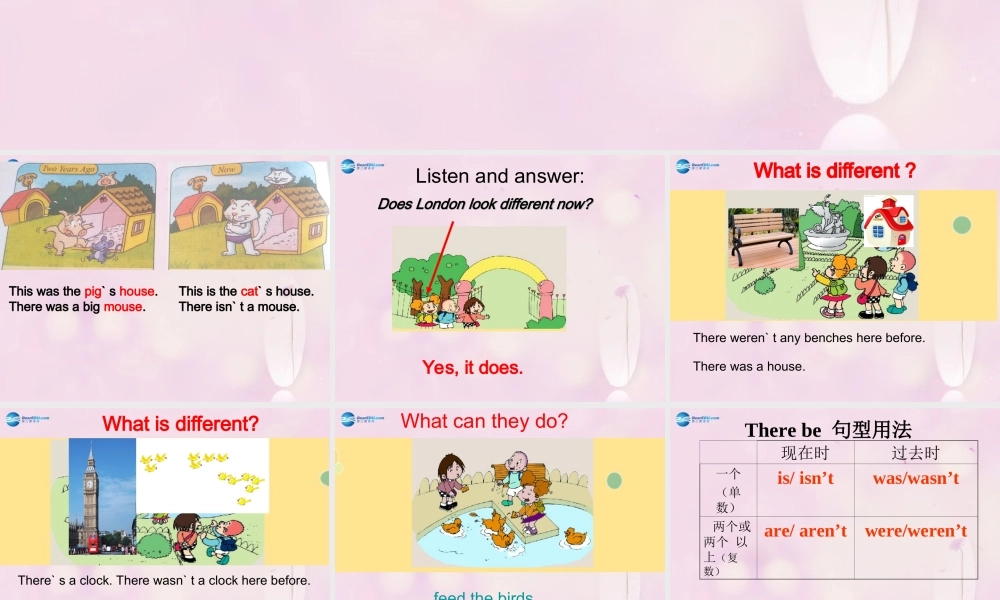 2014秋五年级英语上册 Module 1 Unit 1 There wasn’t a clock here before课件1 外研版（一起）