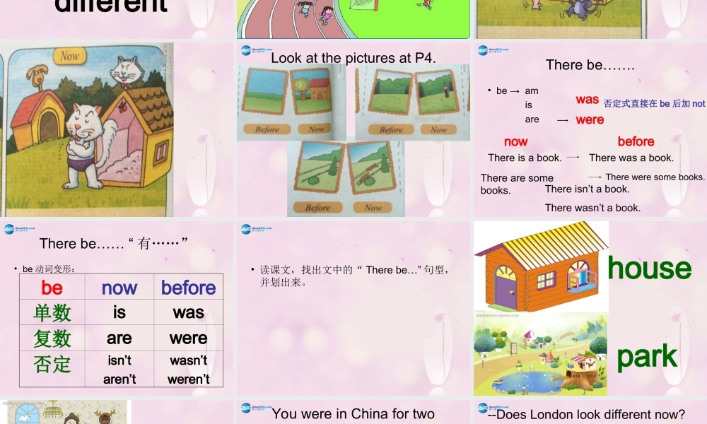 2014秋五年级英语上册 Module 1 Unit 1 There wasn’t a clock here before课件2 外研版（一起）