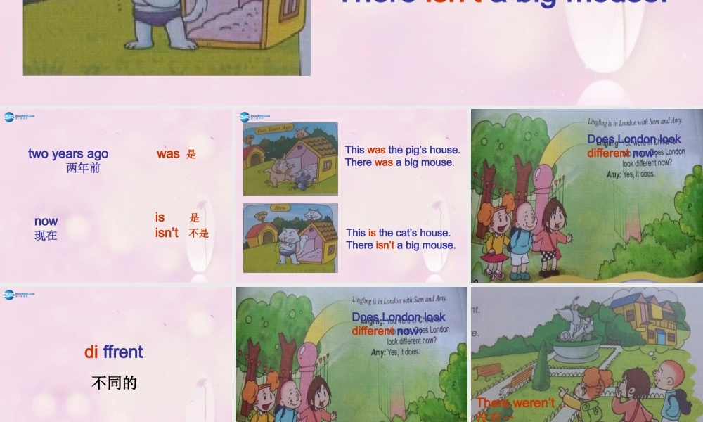 2014秋五年级英语上册 Module 1 Unit 1 There wasn’t a clock here before课件3 外研版（一起）