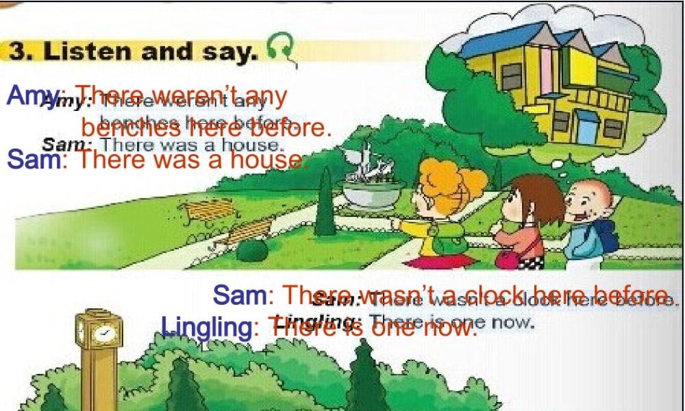 2014秋五年级英语上册 Module 1 Unit 2 There are tall trees now课件4 外研版（一起）