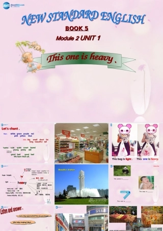 2014秋五年级英语上册 Module 2 Unit 1 This one is heavy课件4 外研版（一起）